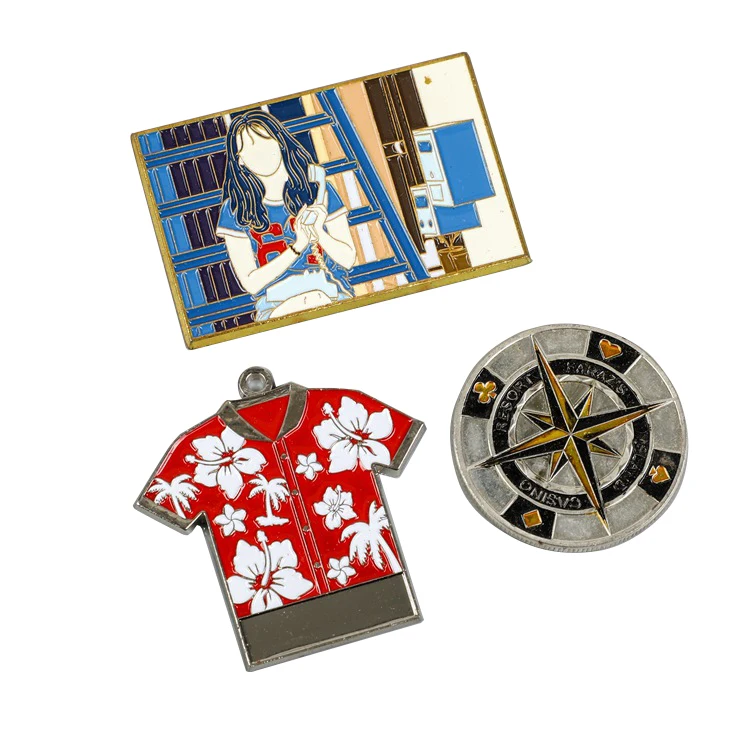 Creative Colorful Alloy Metal Badge Soft Enamel Pins for Suit Men Giveaway Gifts Item Commemorative Emblem