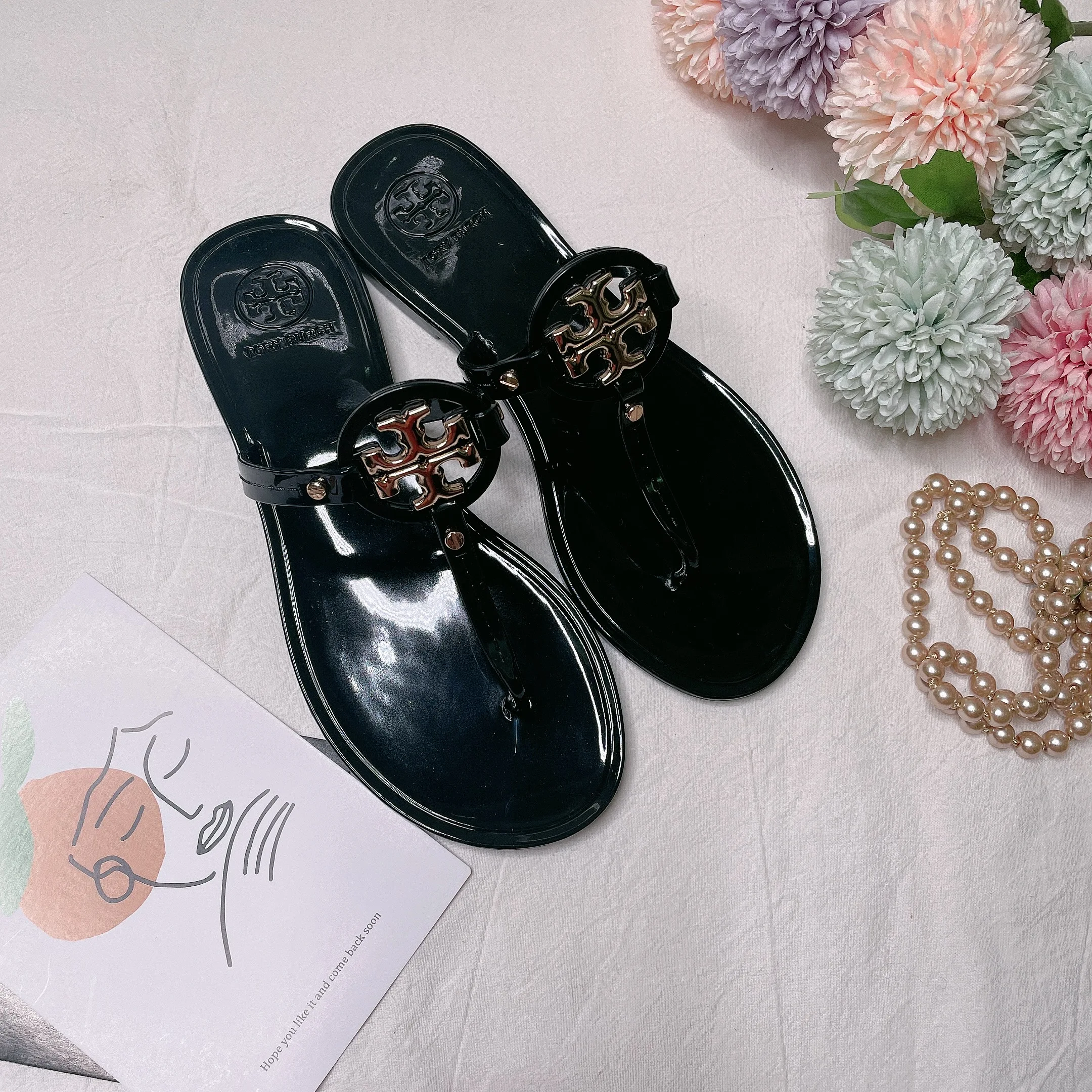 Модные новые высококачественные Шлепанцы из желе и стекла, женские летние шлепанцы