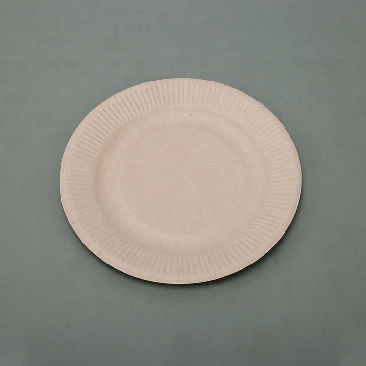 Поставщик бумажных тарелок, биоразлагаемые одноразовые тарелки из натуральной бумаги для дня рождения