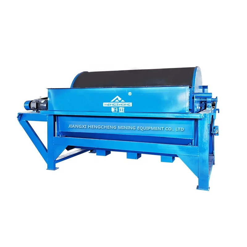 Small scale CTB wet drum magnetic separator for zinc iron ore, hematite