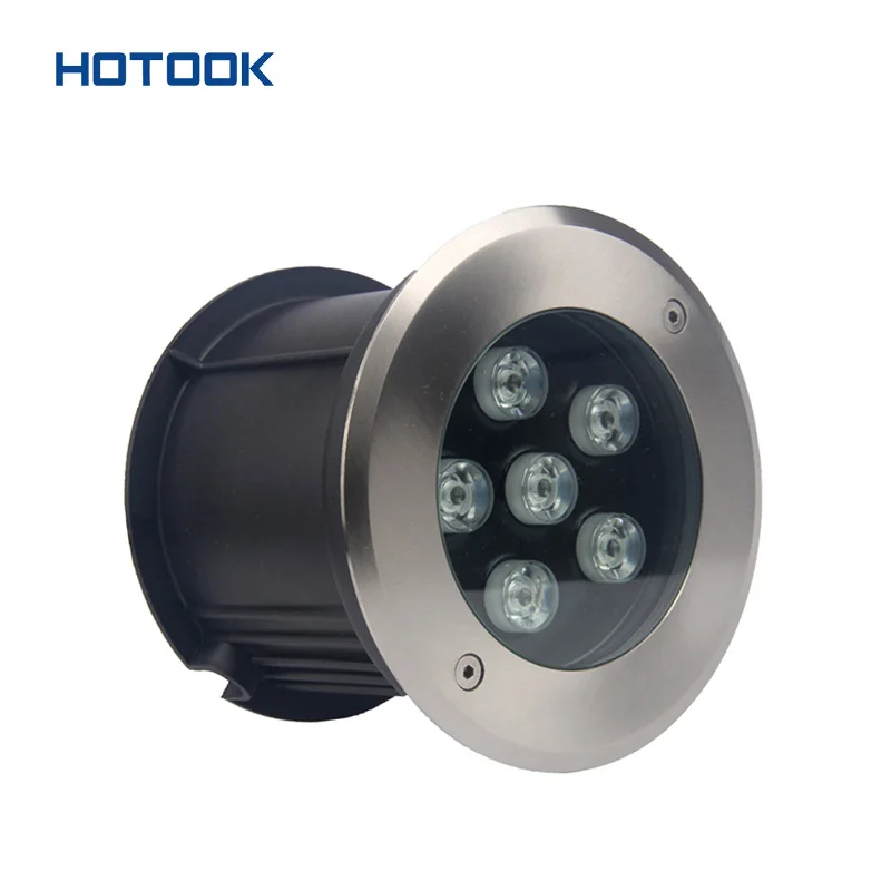 HOTOOK Modern IP68 Waterproof LED Stair Pool Wall Light RGB Remote Recessed Inground Light Outdoor Buried LED Underground Lights