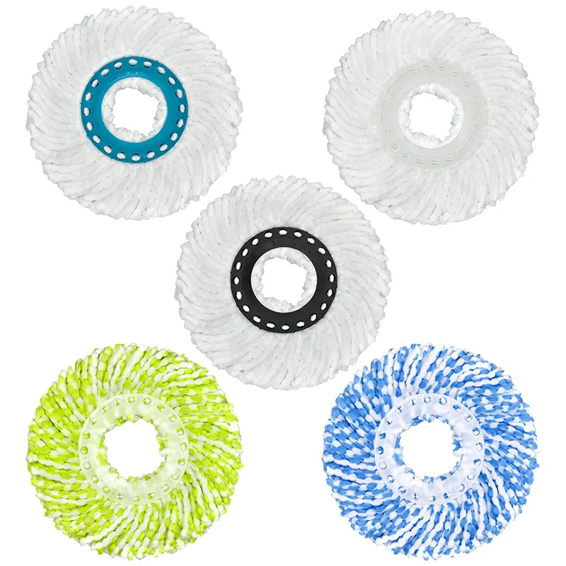 New Microfiber Spin Mop Replacement Head 360 Degree Rotating Soft Spin Mop Pad for outdoor floor cleaning