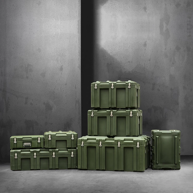 GLARY lockable storage instrument hard case with durable wheels large space practical tool case box crashproof truck case box