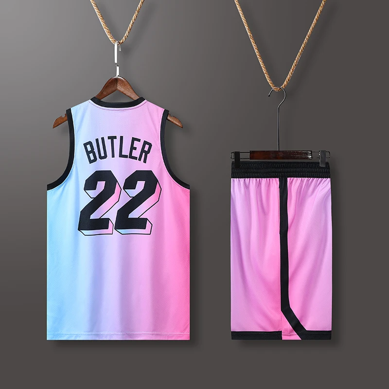 Wholesale OEM Man Basketball Jersey and Shorts America Team Miami Basketball Uniform