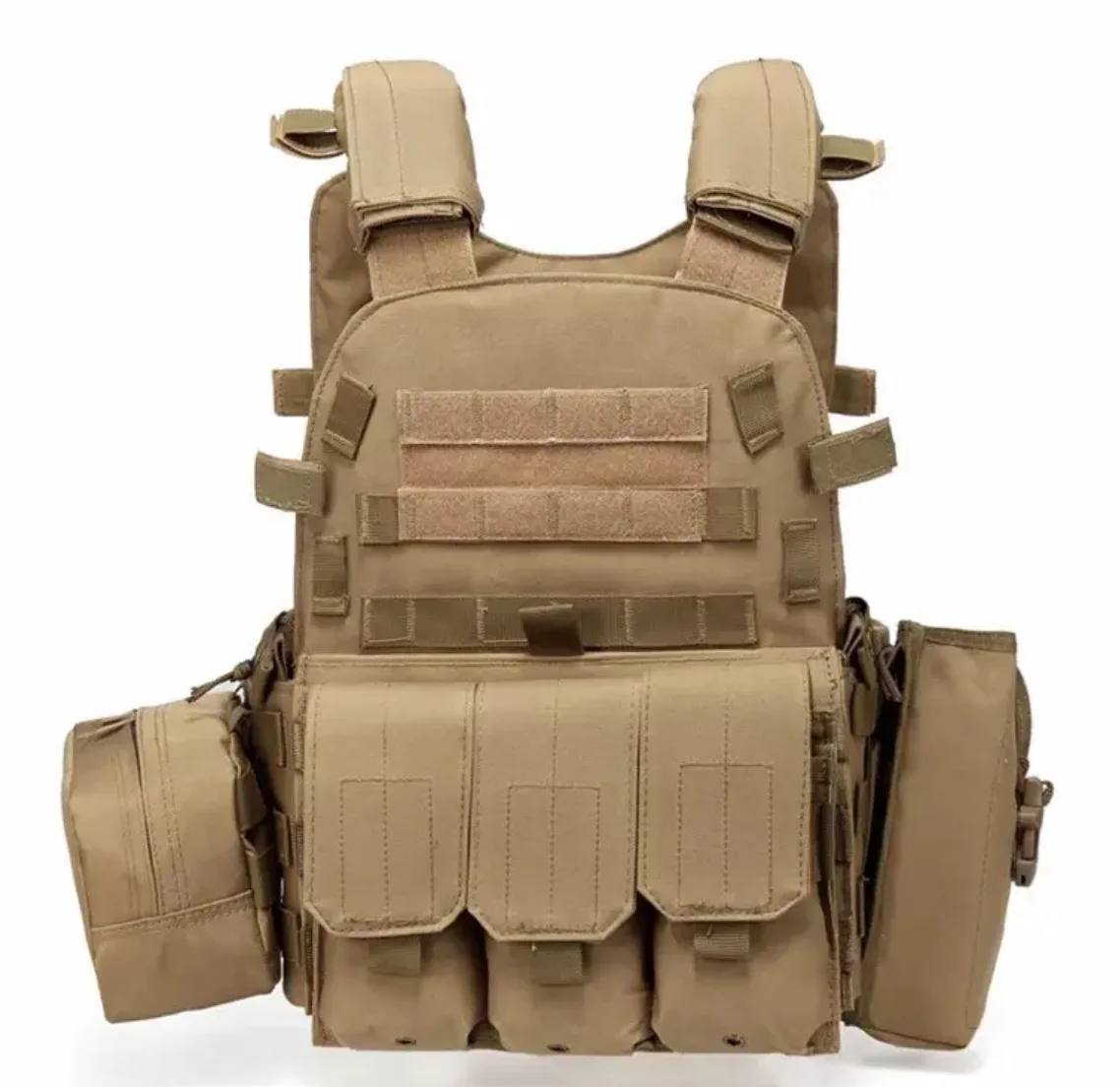 Unisex Casual Tactical Vest for Outdoor Use Durable Chest Rig with Safety Protection