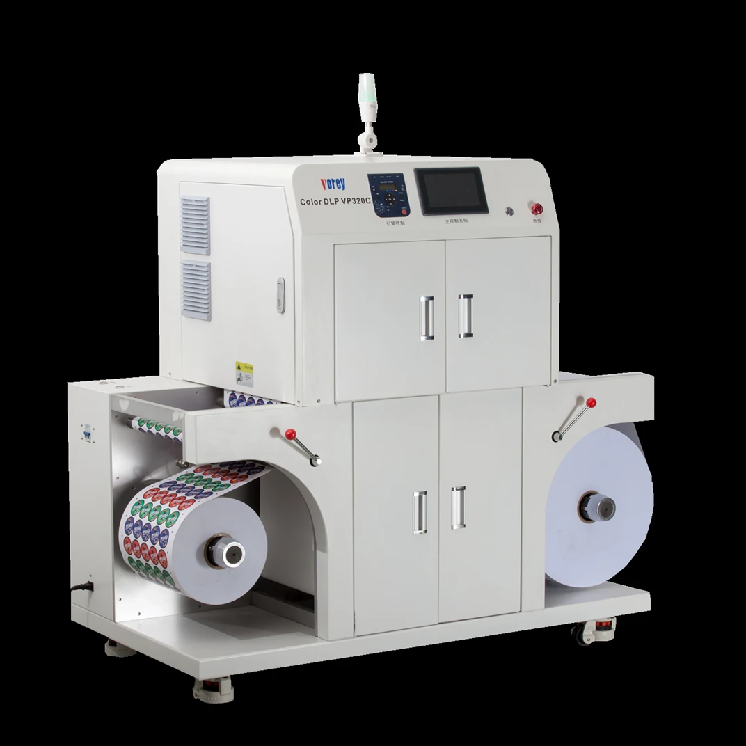 For Sticker Paper PP PE PET PVC ManRoll To Roll Digital Label Printing Machine