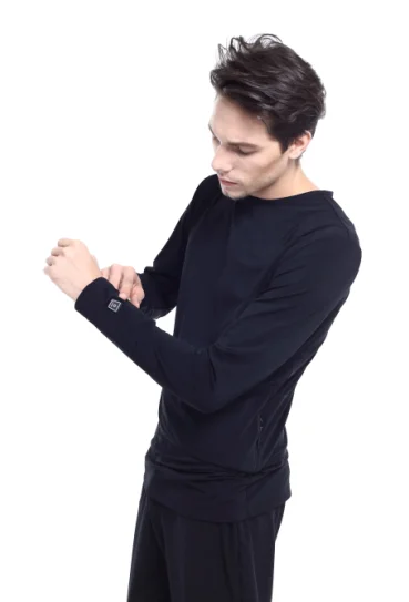  Fitness Polyester Thick Rechargeable Battery Self-heating Ski Long Thermal Underwear for