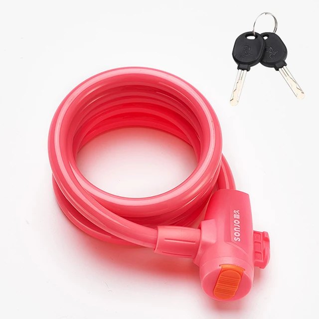 Factory outlet lock free bike shoes folding steel cable lock bike wheel chain key