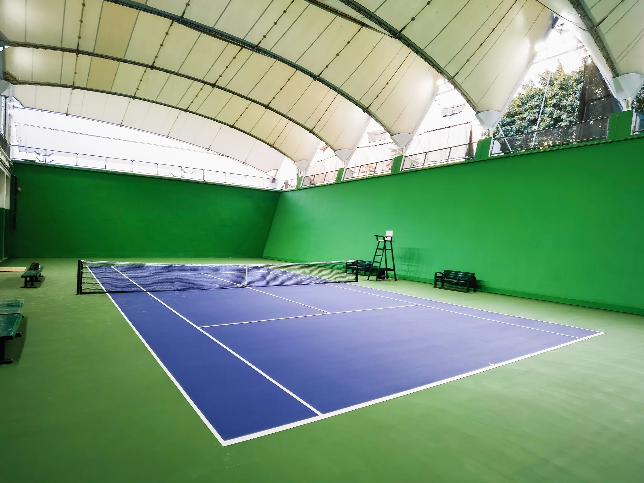 EPDM RUBBERIZED FLOOR and ACRYLIC COLOR COATING for Multipurpose Sports Court (basketball, volleyball, handball, netball, soccer