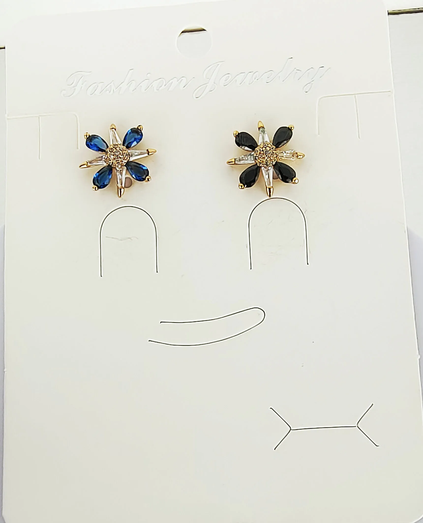 fashion jewelry wholesale circle jewelry mini women summer 18k gold plate hypoallergenic flower zirconia stud earring