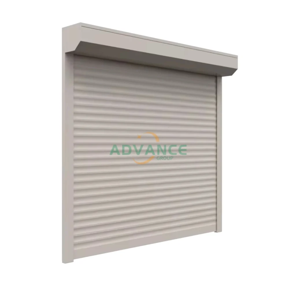 2025 ADVANCE  Modern design black color wind proof automatic Aluminum garage security roll up shutter door