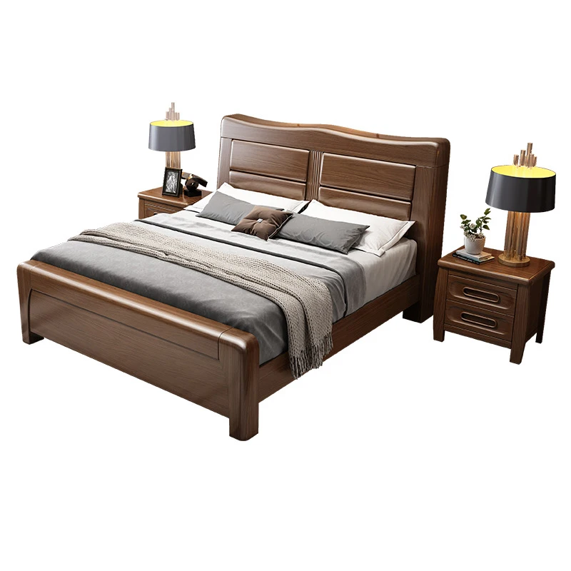 
double bed king size bed frame wooden bedroom furniture 
