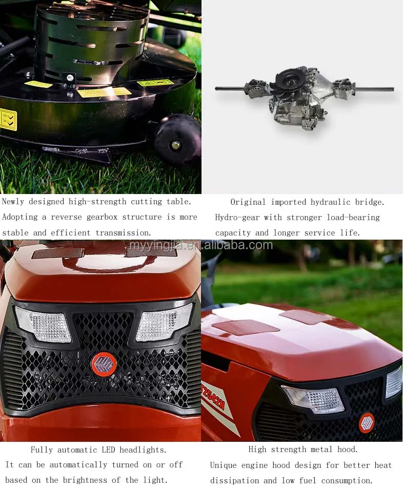 Free Shipping 25hp Riding On Mower 42inch Garden Lawn Mower AgricultureTractor Ride On Lawn Mower M-LT4225