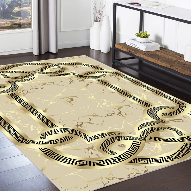 2024 Chinese Manufacture Designer carpets  rugs modern pattern polyester printing 3d printed carpet living room with cheap price