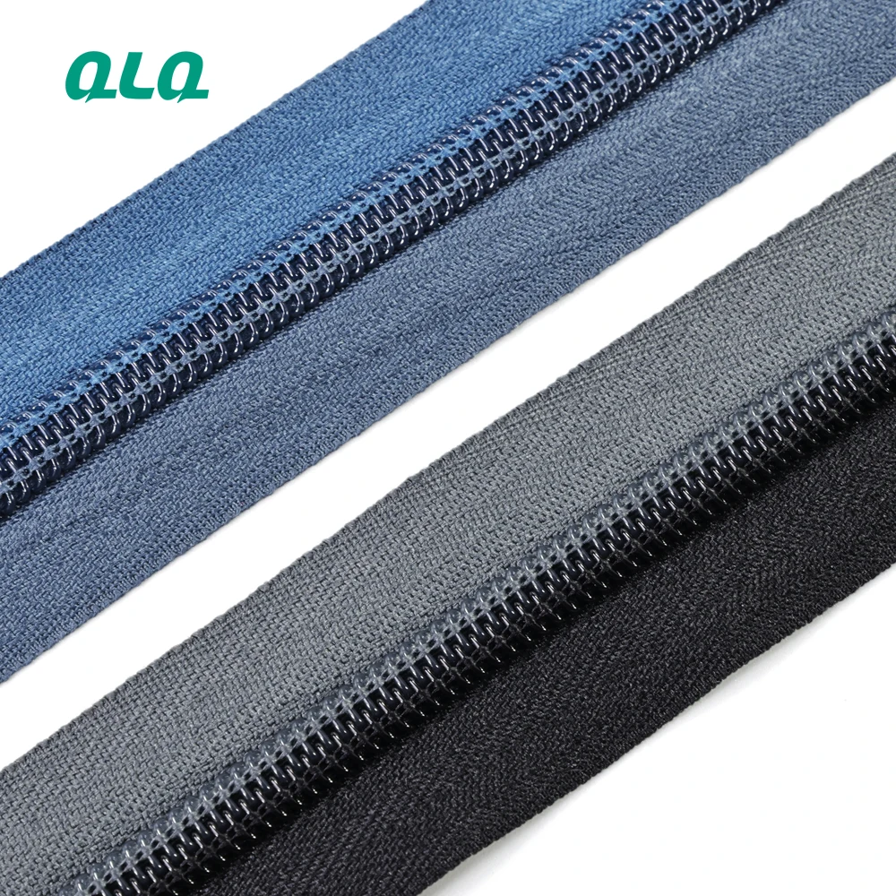 Competitive Price 3# 5# 8# 10# Nylon Zipper Tape By The Yard For Bag Suitcase Luggage Custom Big Zipper Production Nylon Zipper