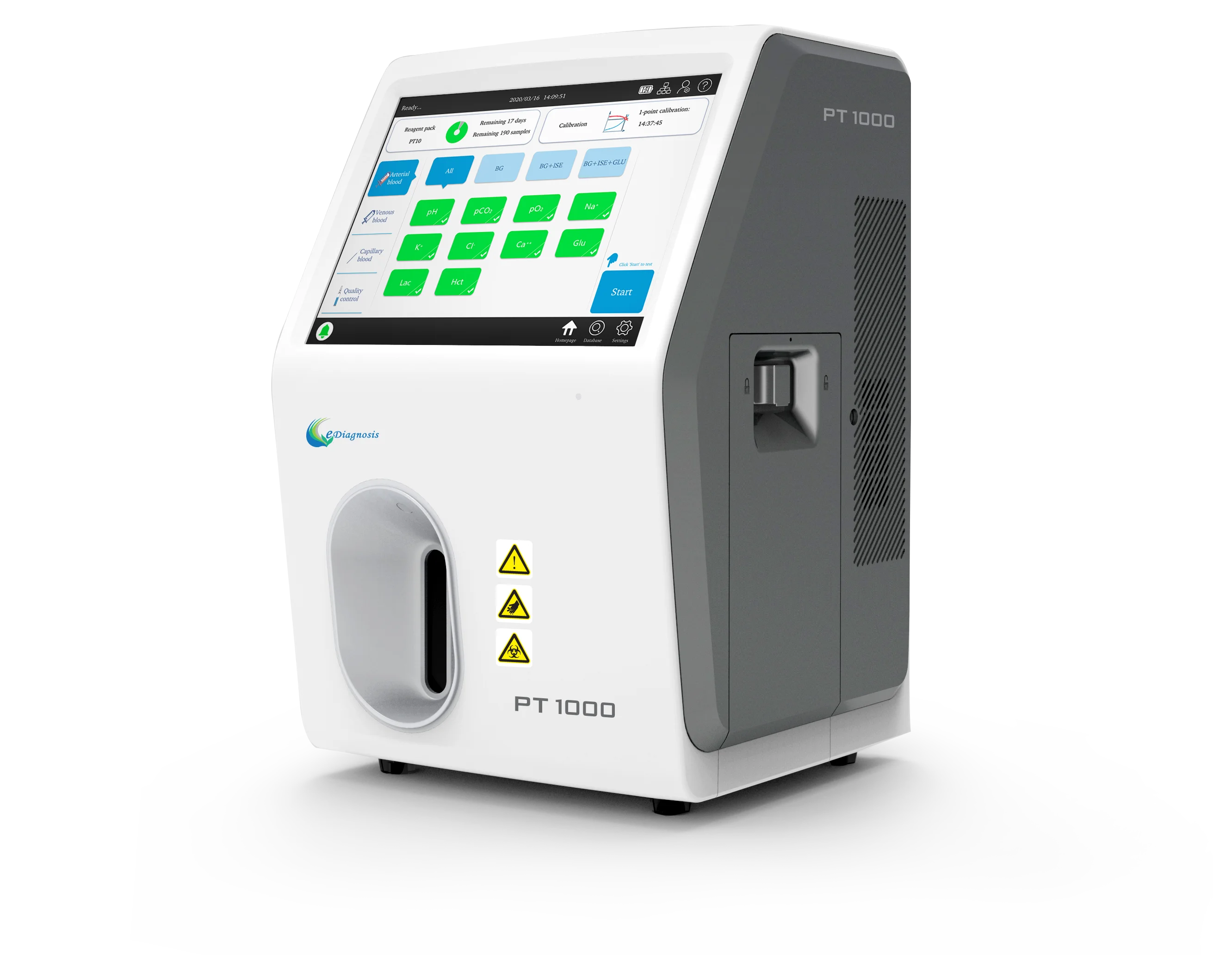 
Fully automated blood gas analyzer PT1000 blood testing equipment Electrolyte analyzer wholesale 