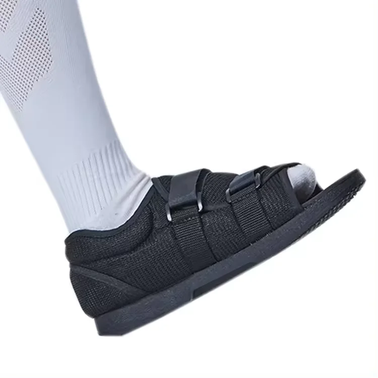 Post-Op Rehabilitation Therapy Supplies Orthopedic Cast Sandal with Comfortable TPR Sole Shoes for Surgery Recovery