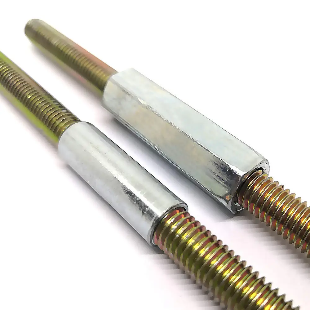 DIN6334 304 Stainless Steel Connection Thread Nut Threaded Bar Stud Hex Standoff Hexagon Hex Extend Long Rod Coupling Nut