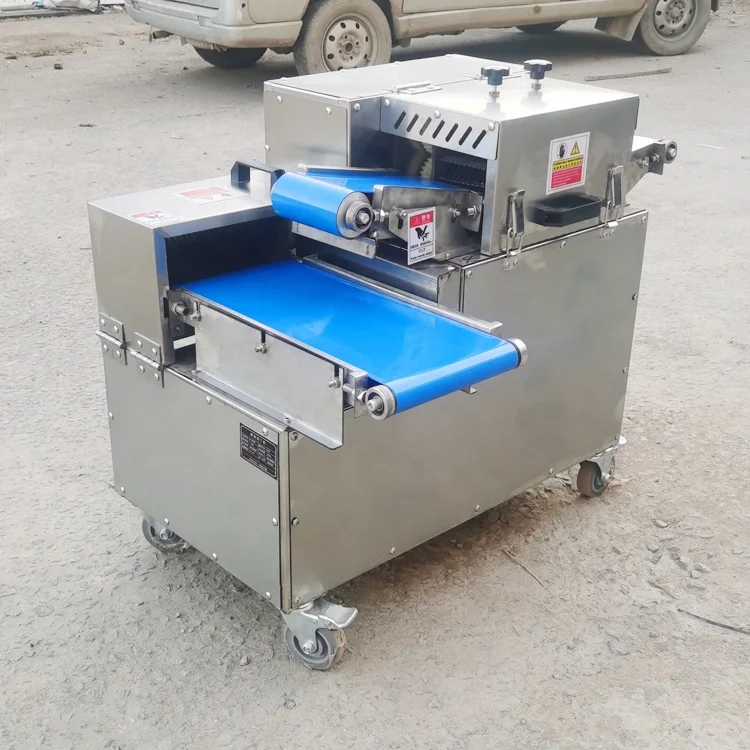 Commercial Fresh Meat Slicer Cube Strip Cutter Machine Meat Cube Diced Cutting Machine