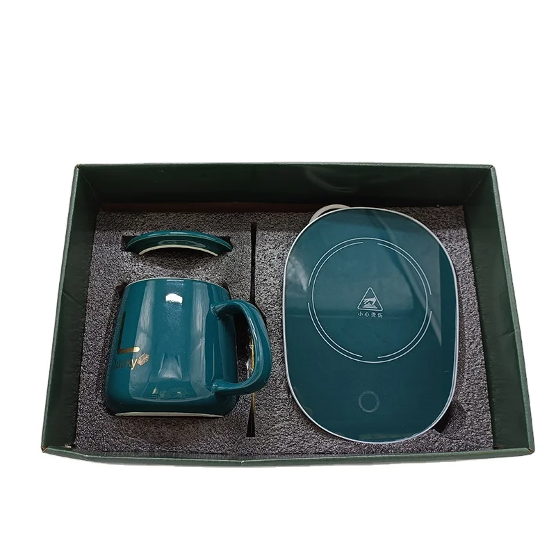 Green Constant temperature coaster constant temperature drink hand warmer cup electric cup warm cup coffee milk
