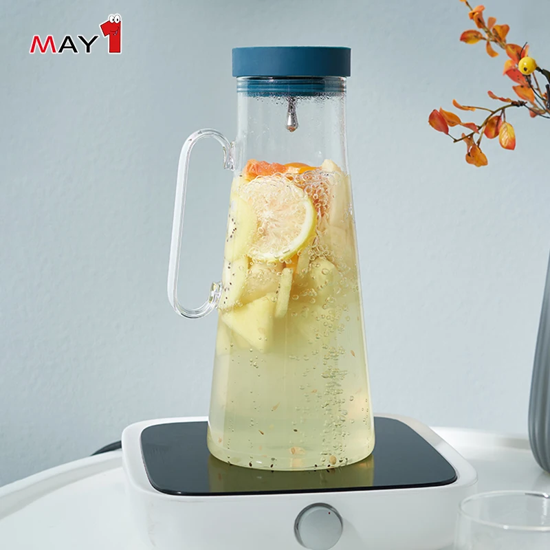 High Borosilicate gas heated thermo glass cold brew tea pitcher