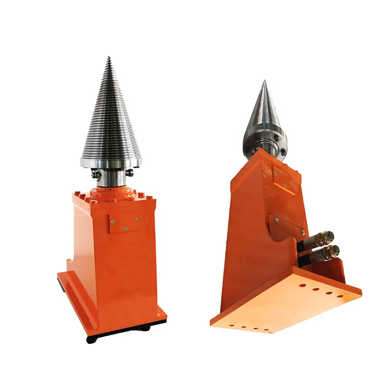 Hydraulic Firewood Processor Crawler Excavator Cone Wood Splitter
