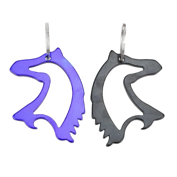 promotion animal shape keychain bottle opener Horse Bear Deer Dalphine beer opener for wholesale