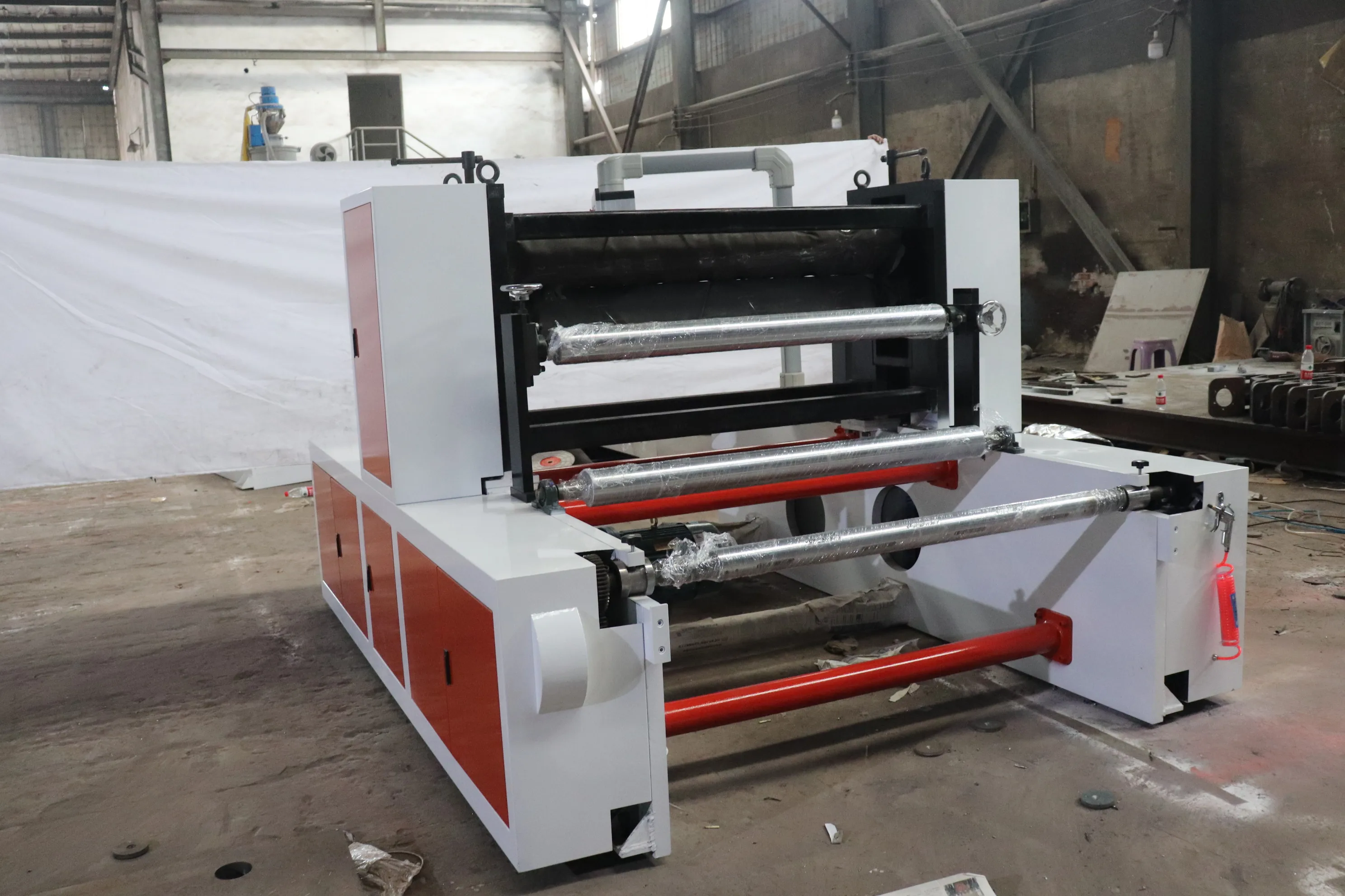 Automatic Embossing Perforated Rewinding Washroom Toilet Paper Roll Machine