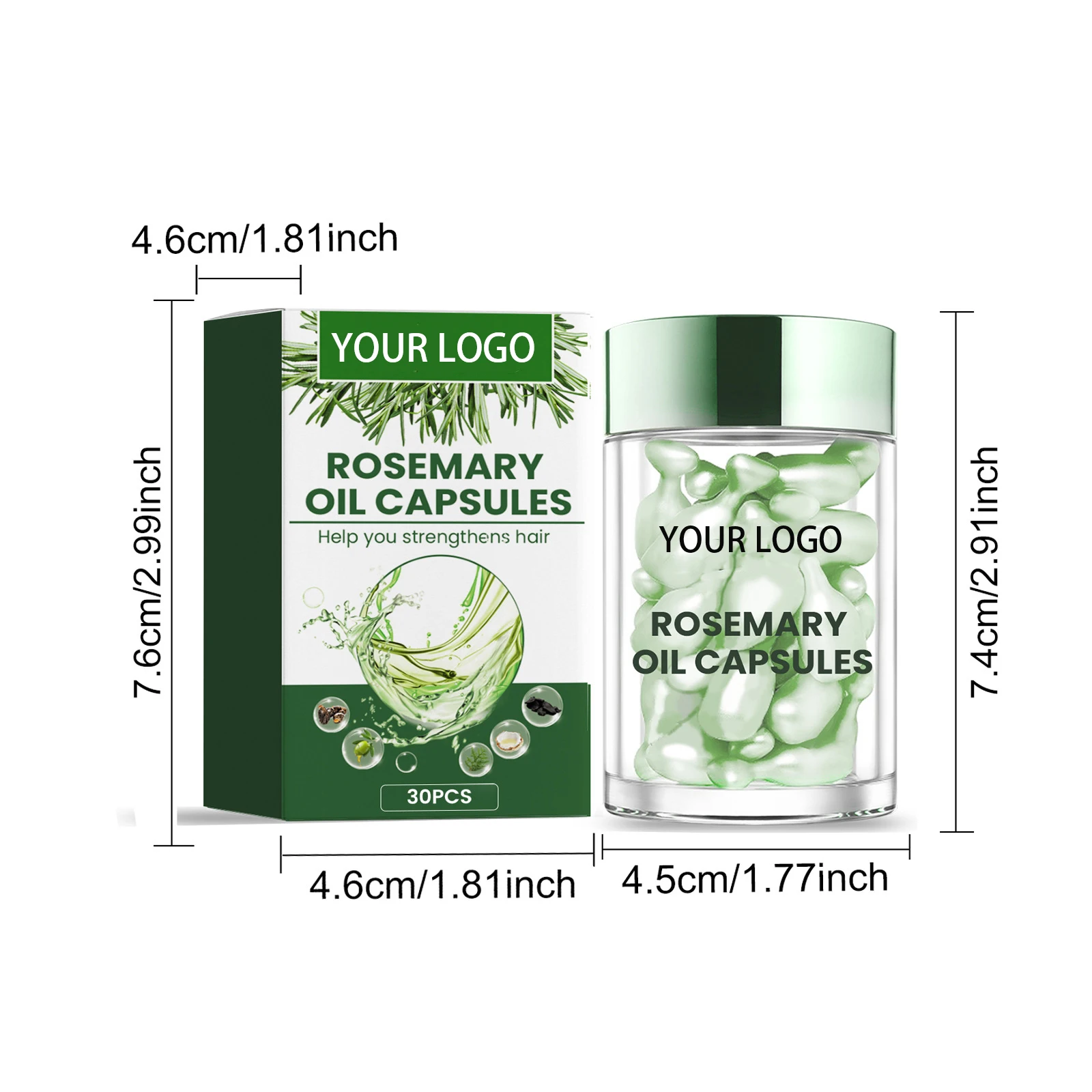 Wholesale Factory Price Natural Hair Repair Liquid Hair Care Serum Oil Moisturizing and Nourishing Capsule for Damaged Hair