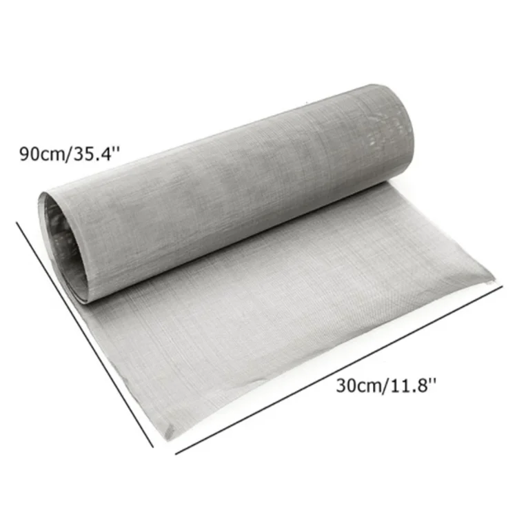 Used In Filtering Oil 30 x 90cm Sheet 150 micron 100 Mesh Stainless Steel Woven Wire Sheet Cloth Screen