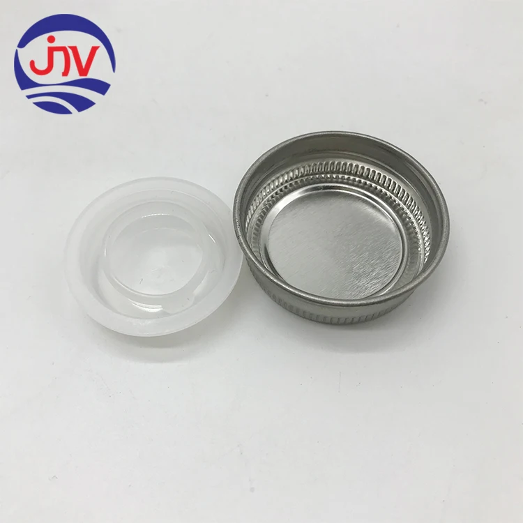 Dia28mm metal screw cap with plastic spout cap for metal tin cans