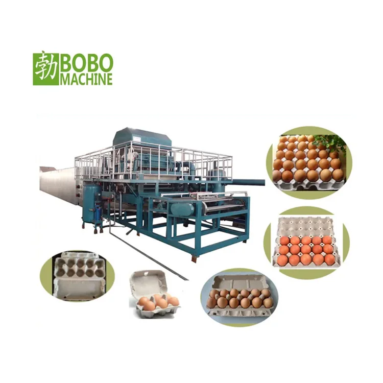 Paper Pulp Molding Recycling Forming Paper Coffee Holder Egg Tray Carton Packing Production Line