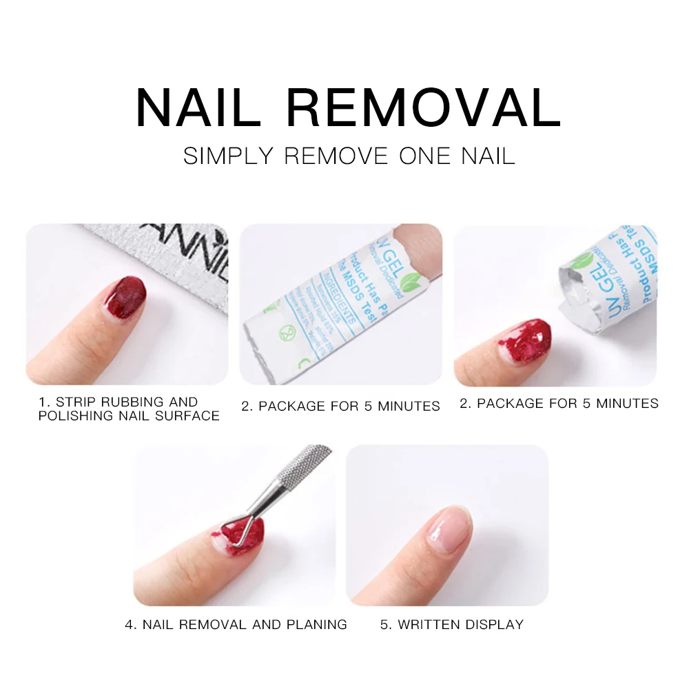 High Quality Wholesale Nail Supplies Salon Manicure Pedicure Tools UV Gel Nail Polish Remover Cotton Pad Nail Cleanser