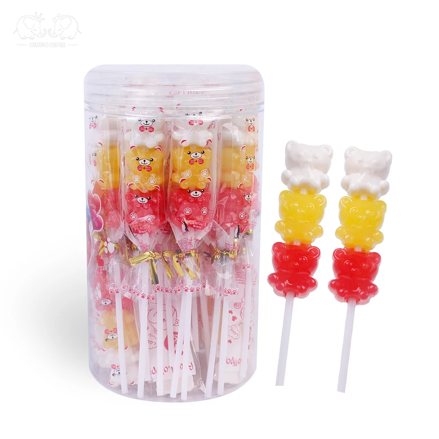 OEM/ODM Caramelos Dulces Fruit Assorted Animals Shaped Halal Kids Snacks Hard Candies Lollipop Candy Bulk