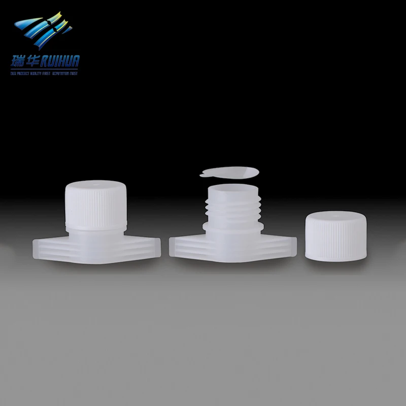 22mm seal liner jelly pouch plastic spout with screw cap