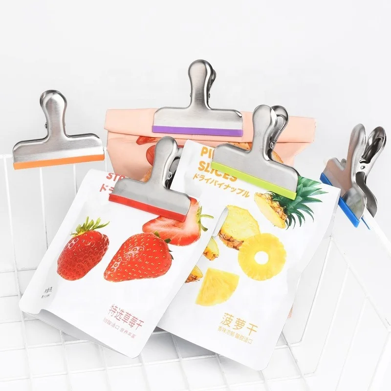 Bag Clips Wholesale Customized Chip Food Bag Clips Covered with Silicone