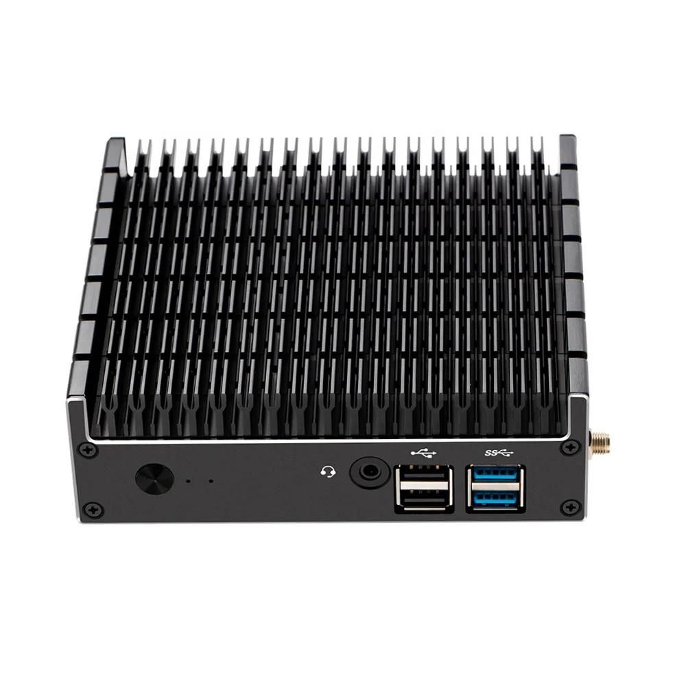 MiniTree Office Mini Fanless PC Intel Core i3 10110U i510210U i7 10510U DP HD 4K 2*DDR4 64GB M.2 NVME RJ45 Type C Linux WIFI5
