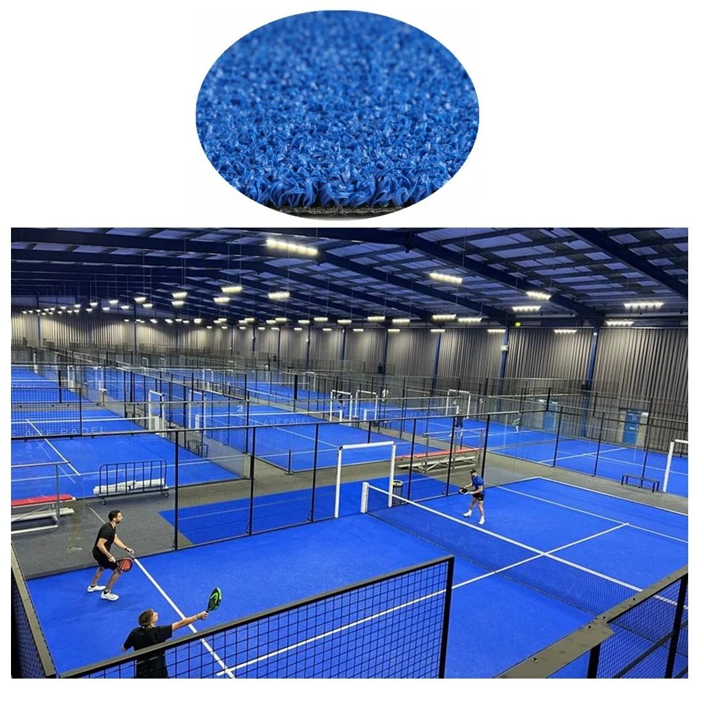 WPT Padel Tennis Grass Court Panoramic Indoor Outdoor Sport Court with Steel and Glass Material Padel Court