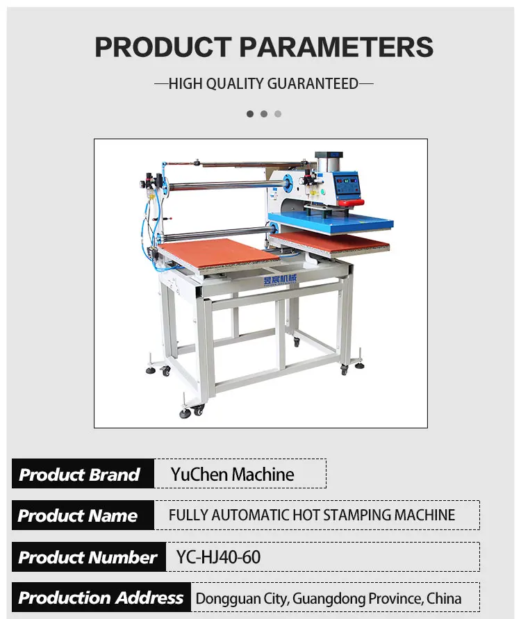 40*60 Double Station Semi-Automatic Pneumatic Heat Press Machine New Condition Core Components Inclu