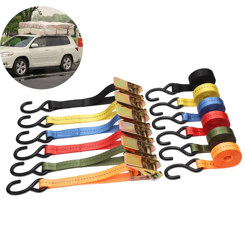 Buckle Boat Tie Down Straps Trailer Boat Transom Straps cargo lashing ratchet strap For Boat Trailer