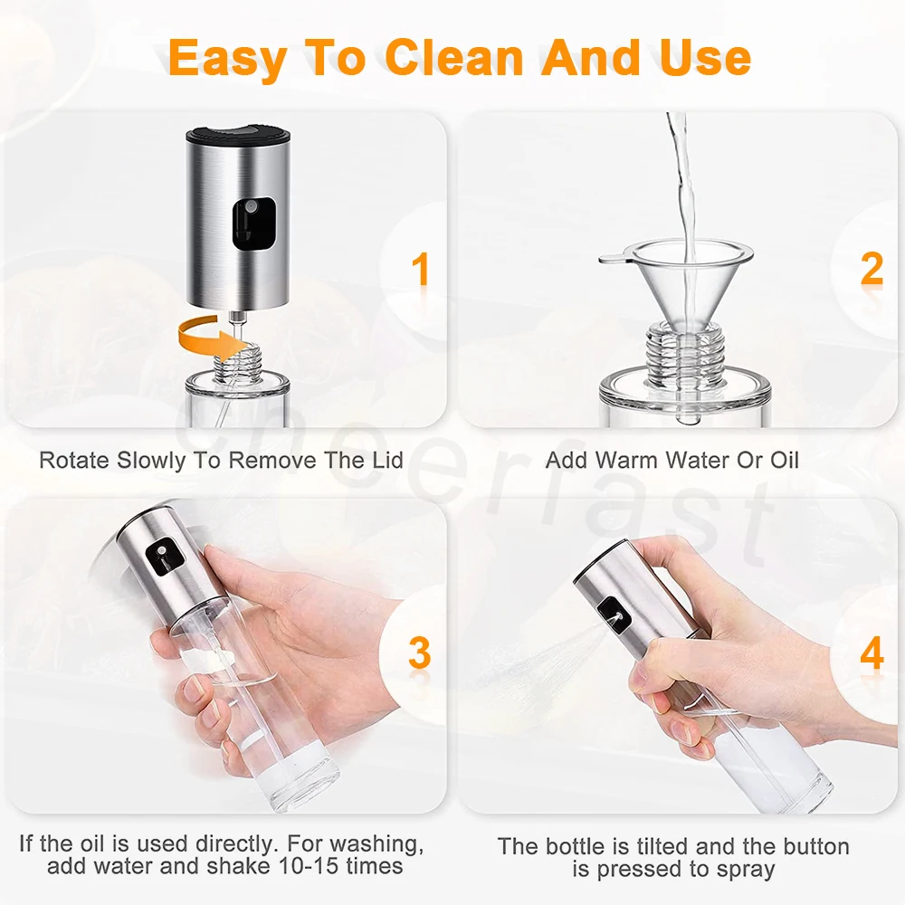 Бутылка для распыления оливкового масла 100 мл