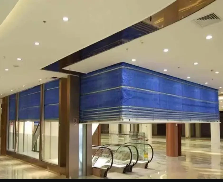 Factory direct sales fast delivery of warehouse stores fireproof and soundproof inorganic cloth fire rolling shutter door