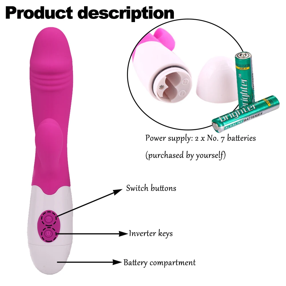 Adult Sex Toys Women Female Rabbit dildo Vibrator High Quality Vibrating Dildo and Vibrator For Woman