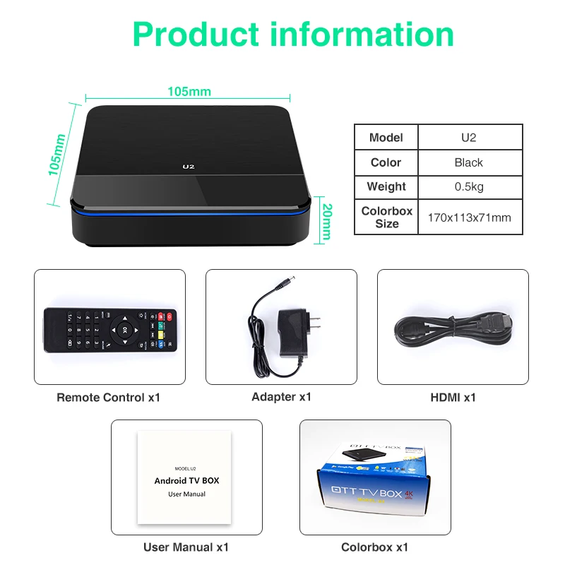 Android tv box с RK3228A чипсет Android TV BOX RAM 2 Гб ROM 16 ГБ для Чили