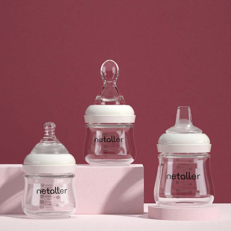 Прямая продажа с завода, Высококачественная стеклянная коробка для новорожденных, набор из 5 бутылок для кормления младенцев, герметичная