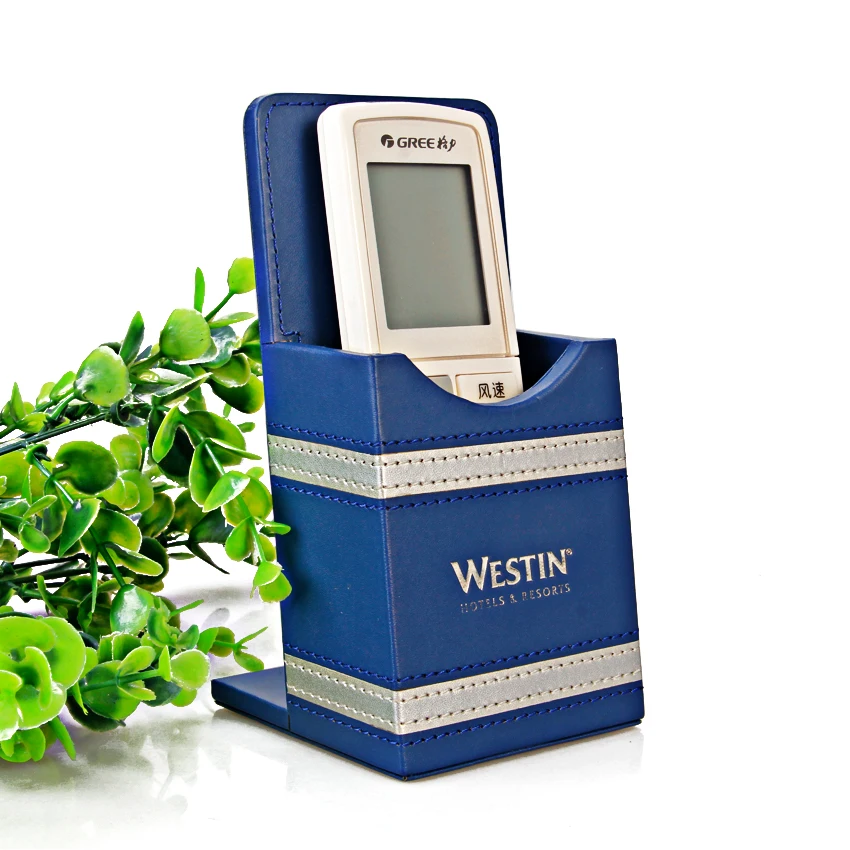 Luxury Custom Logo hotel product high quality hotel supply guest room set of leather hotel cases