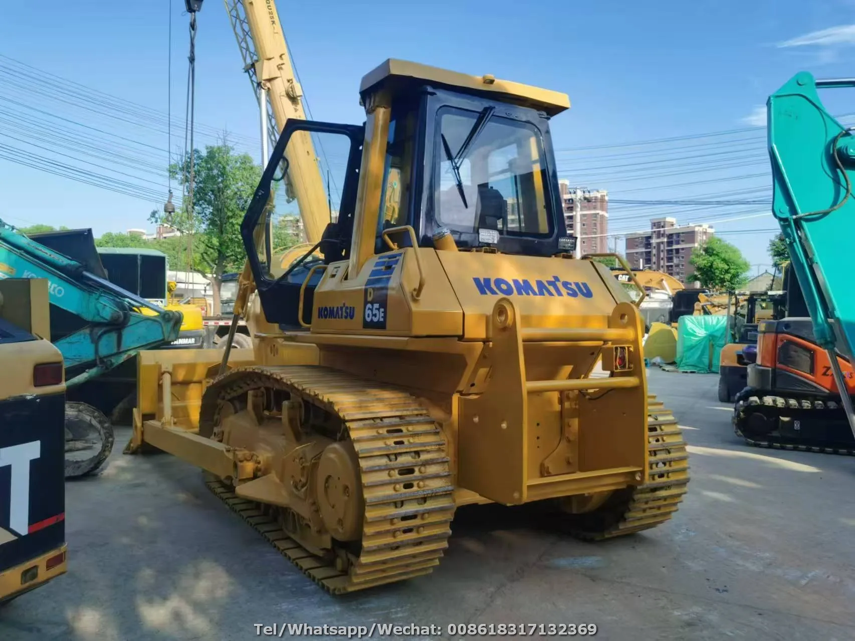 Japan Imported Komatsu D65E D65E-12 Crawler Tractor with 3 Shanks Ripper Komatsu D60P D65 D85 Dozers