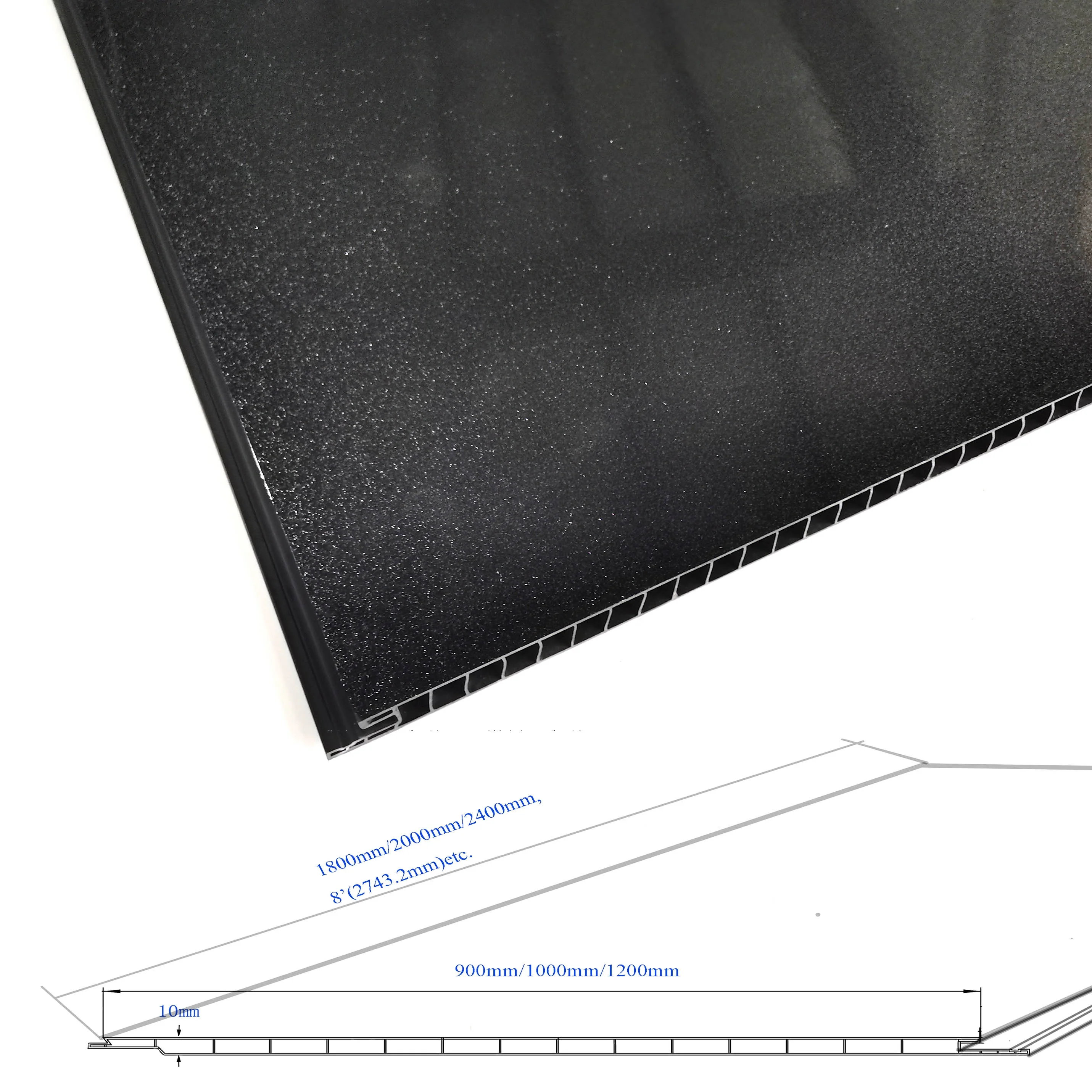 1m wide pvc cladding popular in U.K. for interior wall decoration