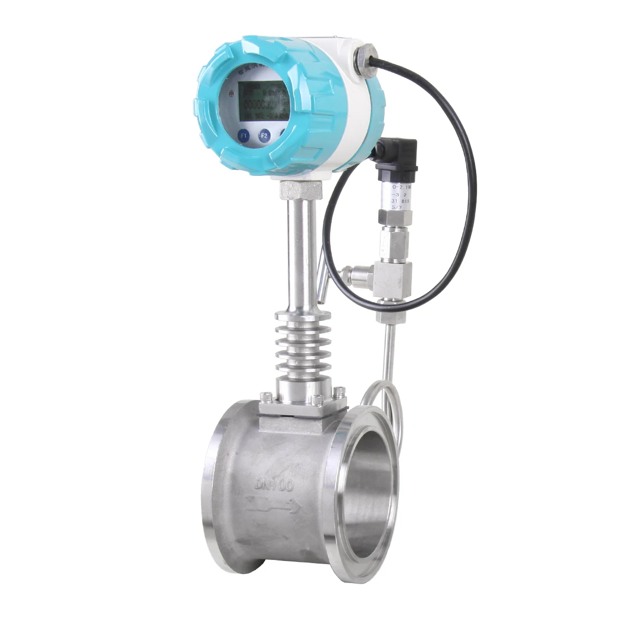 Factory price flow measurement vortex-flanged DN100 100-1000m3/h flanged type Vortex flowmeter price