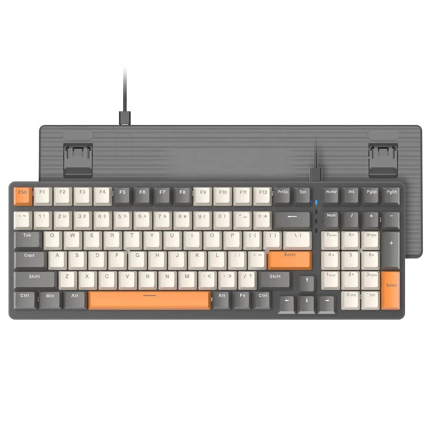 60 RGB Проводные красные переключатели игровая механическая клавиатура hotswap для Windows/IOS